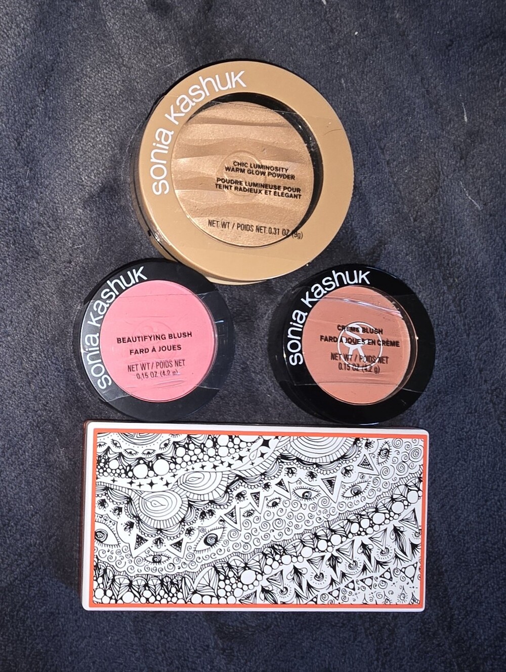 NEW Sonia Kashuk Makeup Lot Bundle - Discontinued Rare Pretty Cheeky Blush